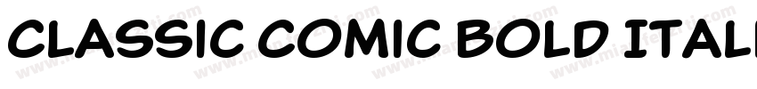 Classic Comic Bold Italic字体转换